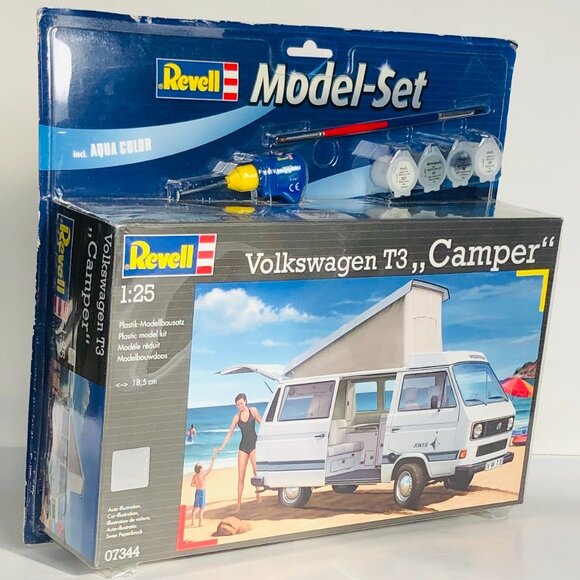 Revell 1:25 Volkswagen T3 "Camper" Model Set (Plastic) New in Box - Picture 11 of 16